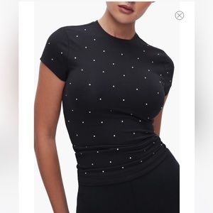 Good American Black T-Shirt Size Medium